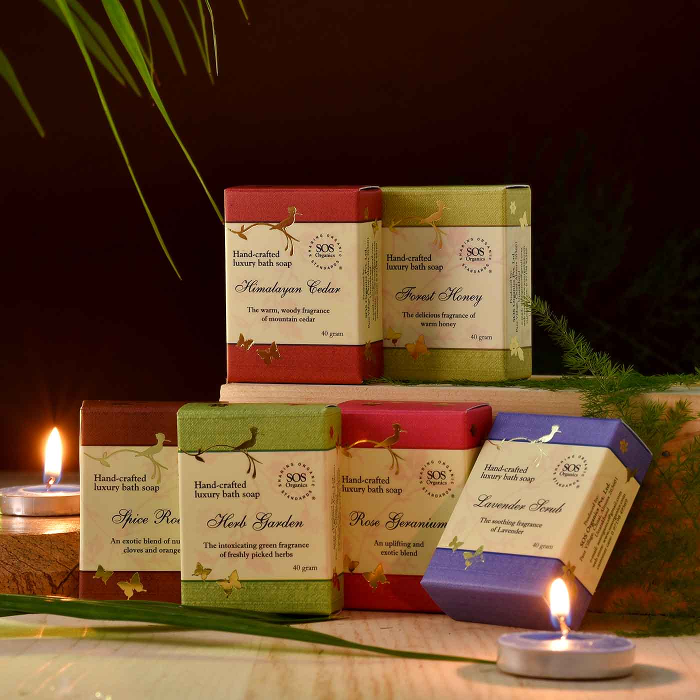 6 Assorted hand made luxury soap combo