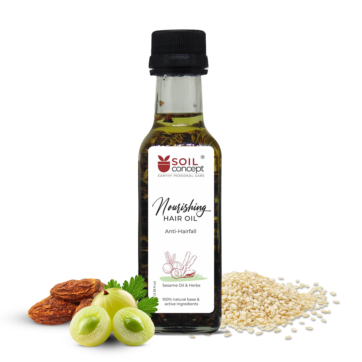 Nourishing Hair Oil AntiHairfall Sesame and Herbs 100ml