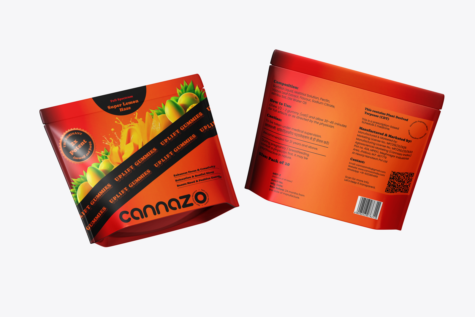 Uplift Gummies (Full spectrum + Terpenes – 500mg) - Image 4